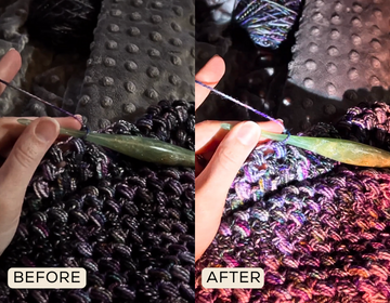 Lumos Knitting Light Product Review for Crocheters 